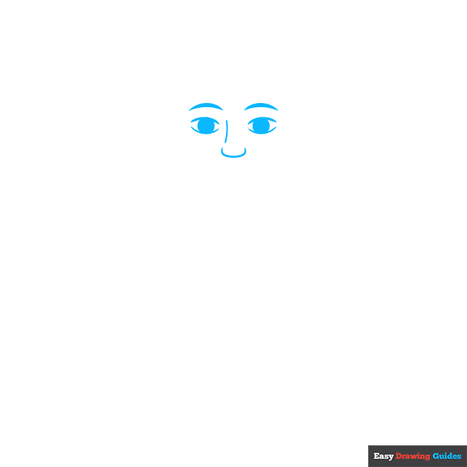 "Draw" in Sign Language step-by-step drawing tutorial: step 1