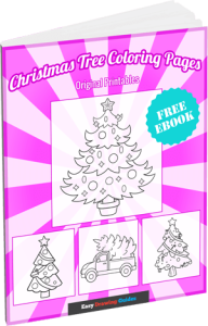 Christmas Tree Coloring Pages 3D Cover Image