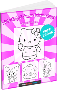Hello Kitty and Sanrio Coloring Pages 3D Cover Image