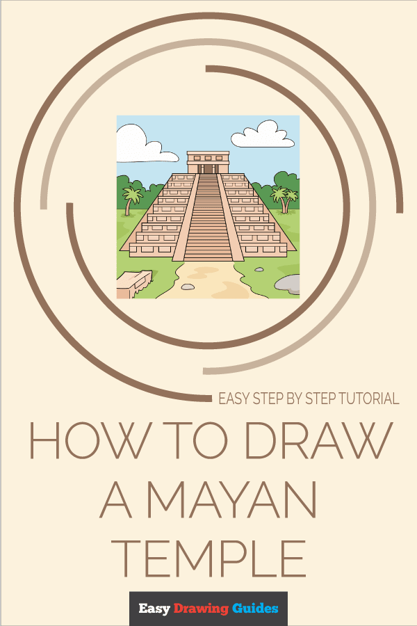 How to Draw a Mayan Temple Pinterest Image