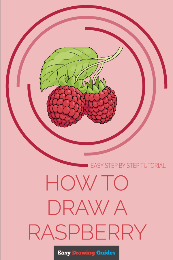 How to Draw a Raspberry Pinterest Image