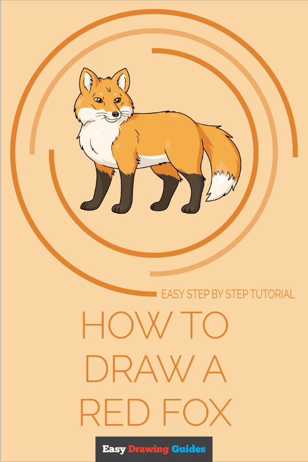 How to Draw a Red Fox Pinterest Image