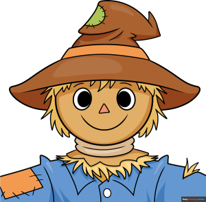 How to Draw a Scarecrow Face Featured Image
