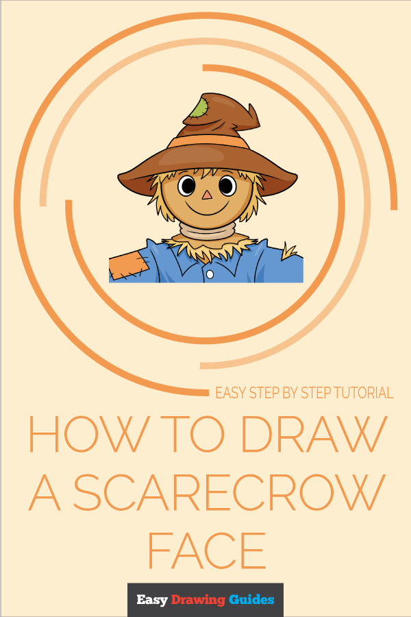 How to Draw a Scarecrow Face Pinterest Image