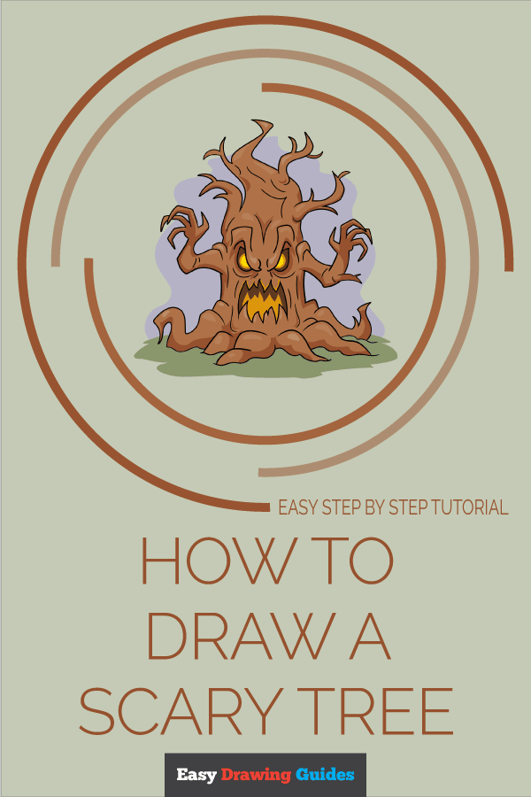 How to Draw a Scary Tree Pinterest Image
