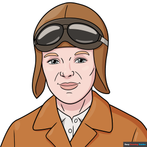 How to Draw Amelia Earhart Featured Image