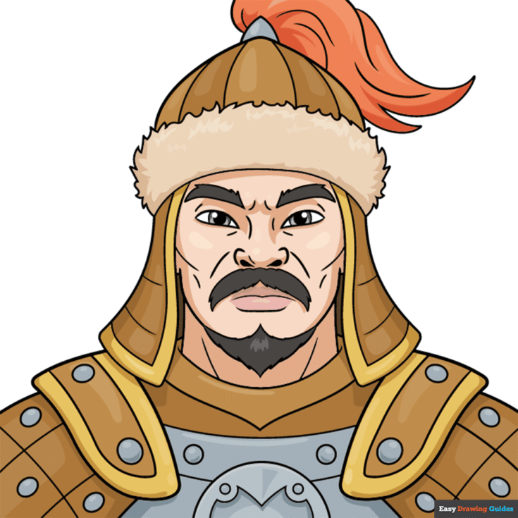 How to Draw Genghis Khan Featured Image