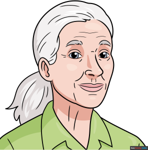 How to Draw Jane Goodall Featured Image