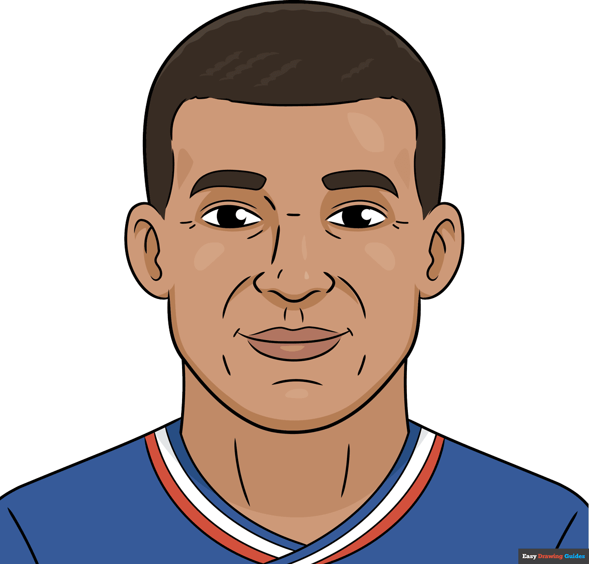 How to Draw Kylian Mbappe Featured Image