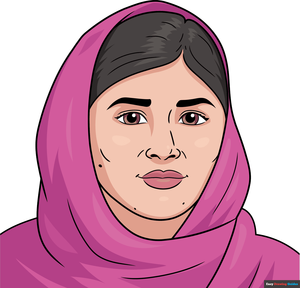 How to Draw Malala Yousafzai Featured Image