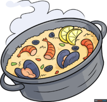 How to Draw Paella