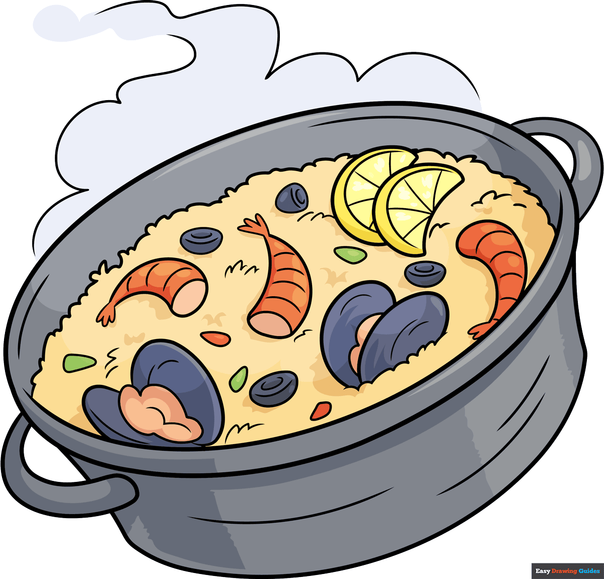 How To Draw Paella Really Easy Drawing Tutorial How To Draw Paella Really Easy Drawing Tutorial
