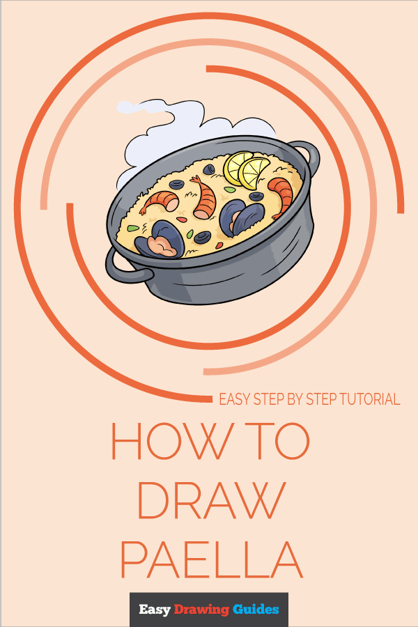 How to Draw Paella Pinterest Image
