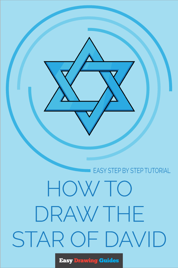How to Draw the Star of David Pinterest Image