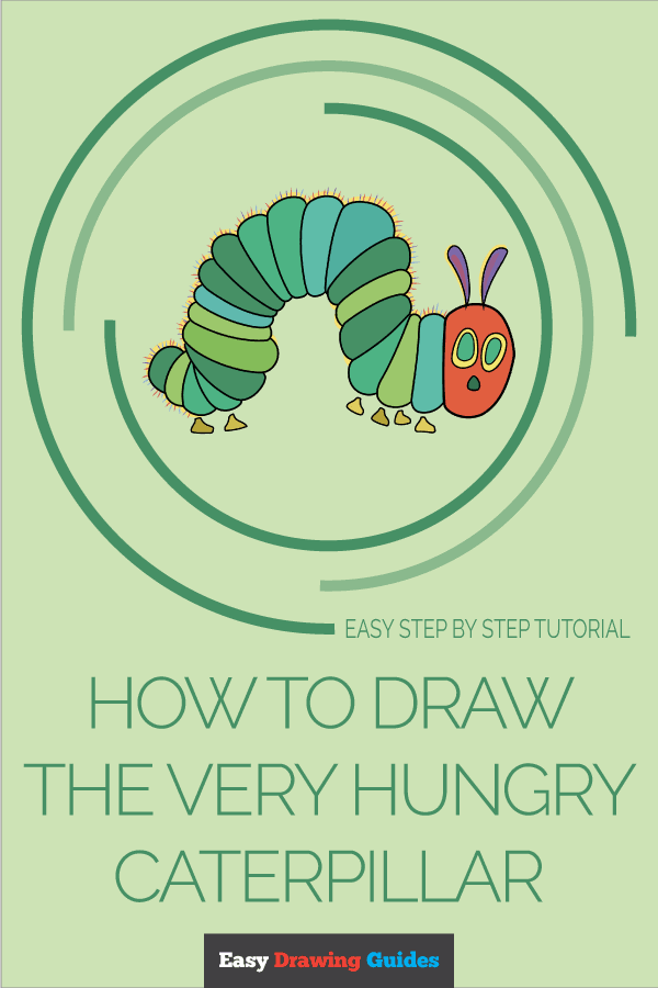 How to Draw the Very Hungry Caterpillar Pinterest Image