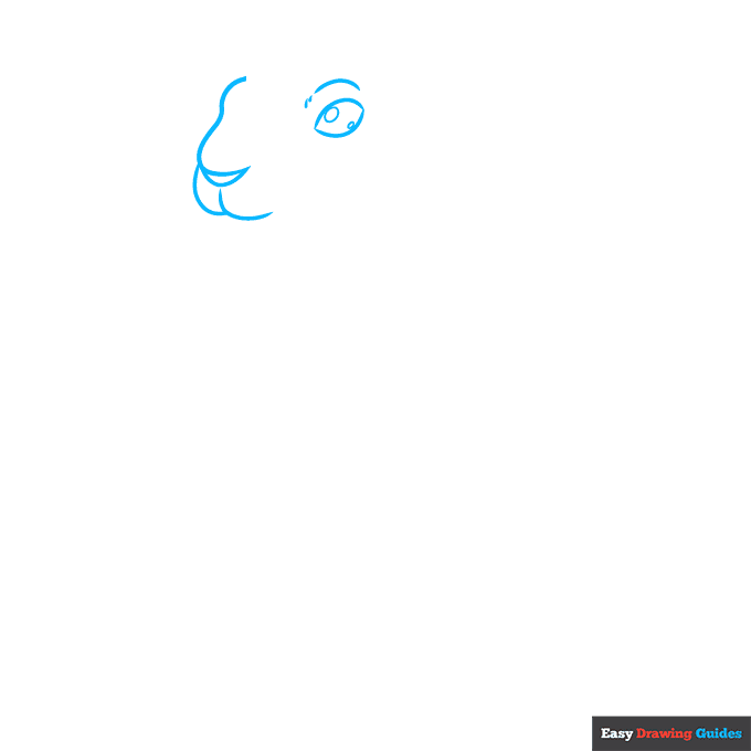 Prairie Dog step-by-step drawing tutorial: step 1
