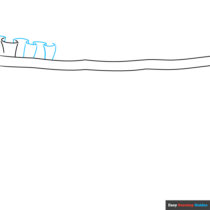 Ruffles step-by-step drawing tutorial: step 2