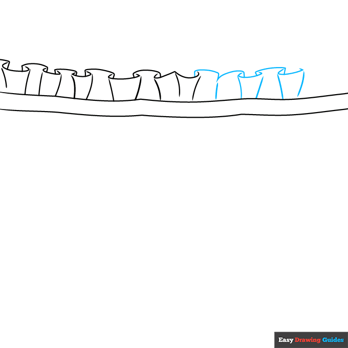 Ruffles step-by-step drawing tutorial: step 4