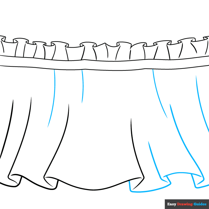 Ruffles step-by-step drawing tutorial: step 7