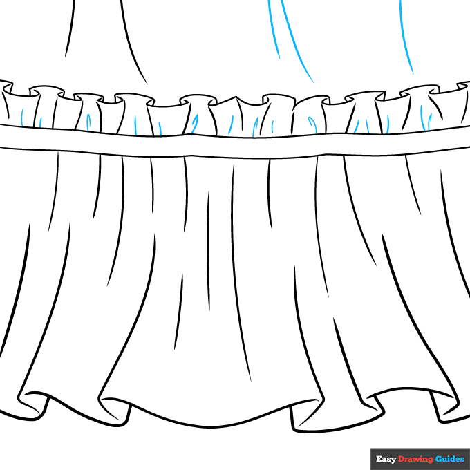 Ruffles step-by-step drawing tutorial: step 9