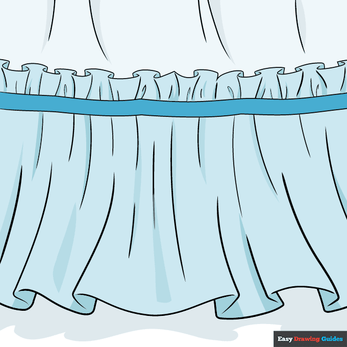 Ruffles step-by-step drawing tutorial: step 11