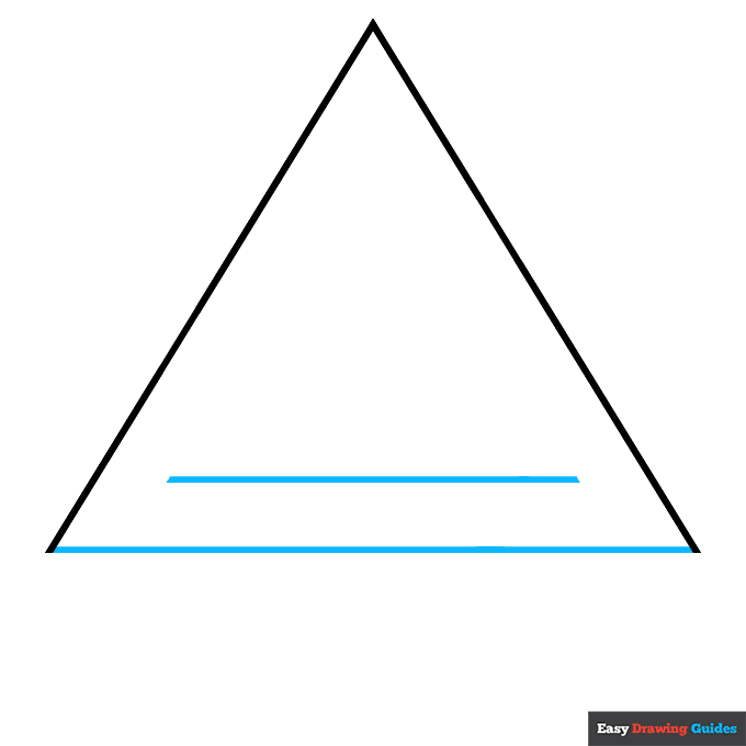 Star of David step-by-step drawing tutorial: step 2