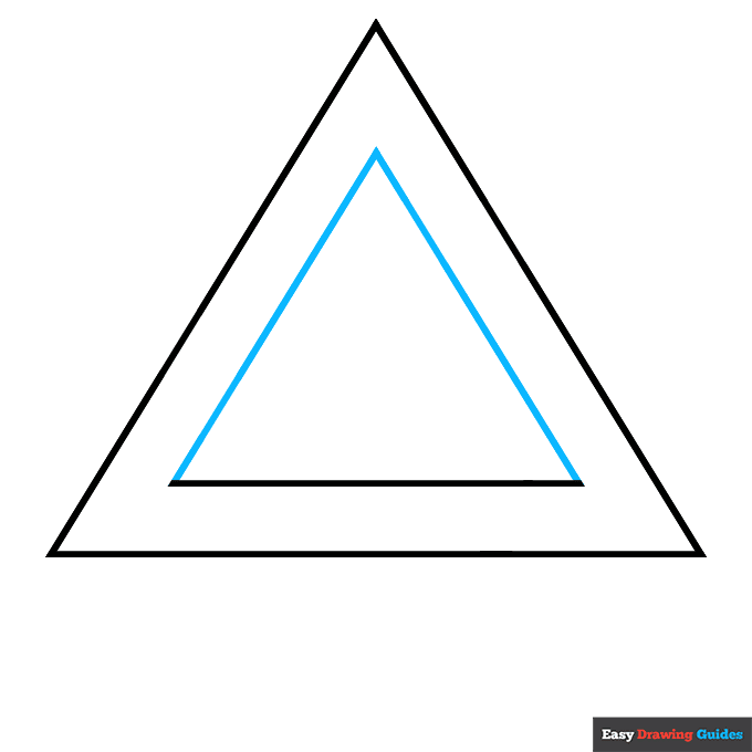Star of David step-by-step drawing tutorial: step 3