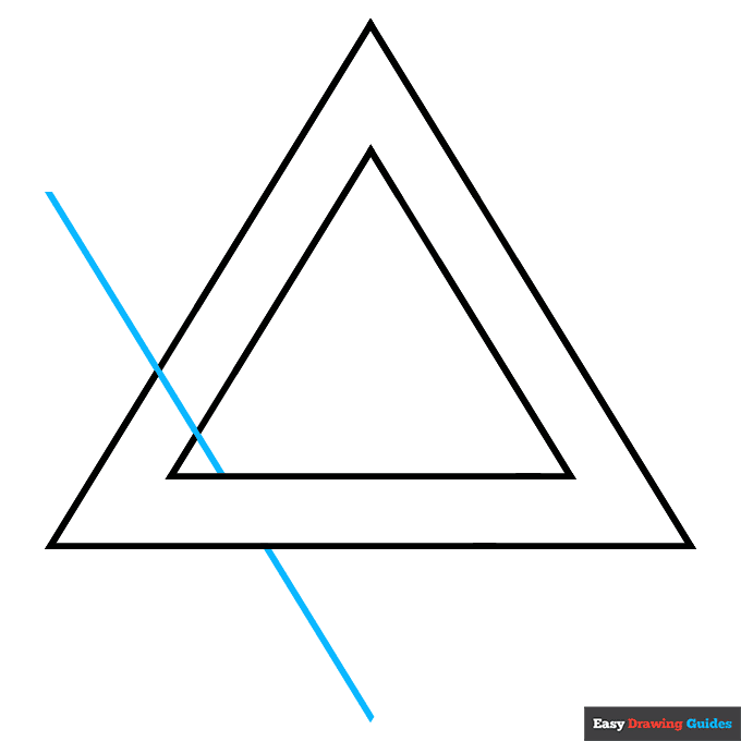 Star of David step-by-step drawing tutorial: step 4