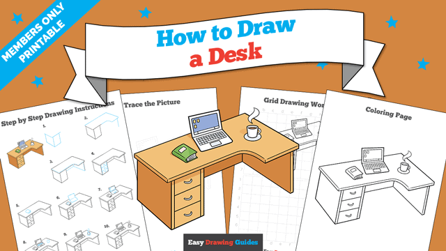 How to Draw a Desk Printable Thumbnail
