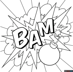 Free Printable Pop Art Coloring Page