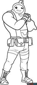 Free Printable Rippley from Fortnite Coloring Page