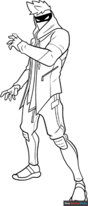 Free Printable Ninja from Fortnite Coloring Page