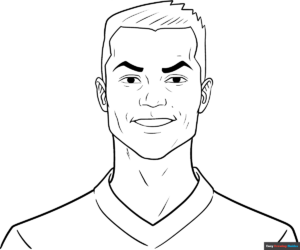 Free Printable Cristiano Ronaldo Coloring Page