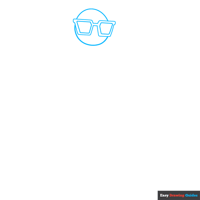 Contract Giller from Fortnite step-by-step drawing tutorial: step 1