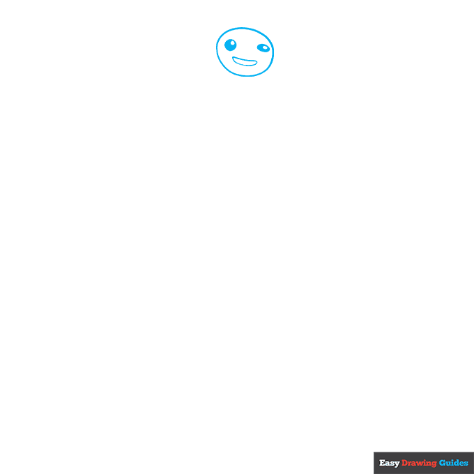 Rippley from Fortnite step-by-step drawing tutorial: step 1