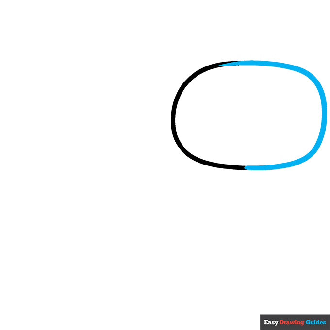 Among Us Ghost step-by-step drawing tutorial: step 2