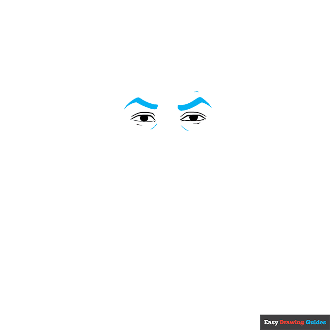Cristiano Ronaldo step-by-step drawing tutorial: step 2