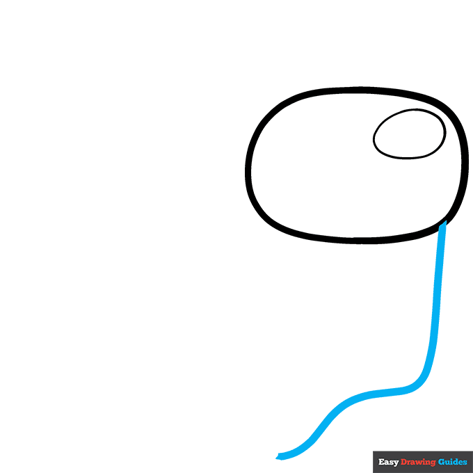 Among Us Ghost step-by-step drawing tutorial: step 4