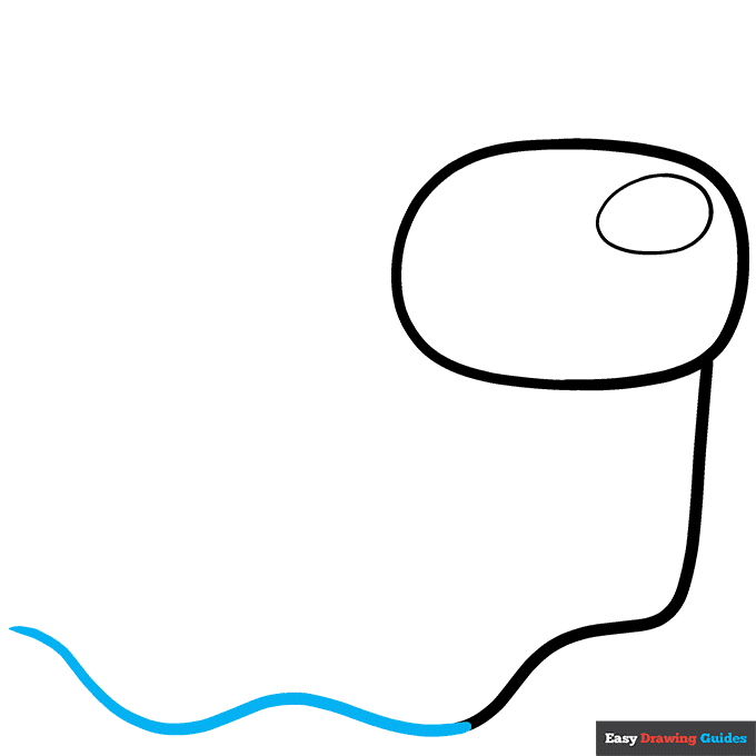 Among Us Ghost step-by-step drawing tutorial: step 5