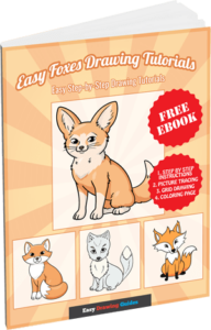 Easy Foxes Drawing Tutorials - 3D eBook cover