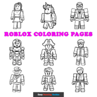 Roblox Coloring Pages for Kids - 16 Printable Sheets