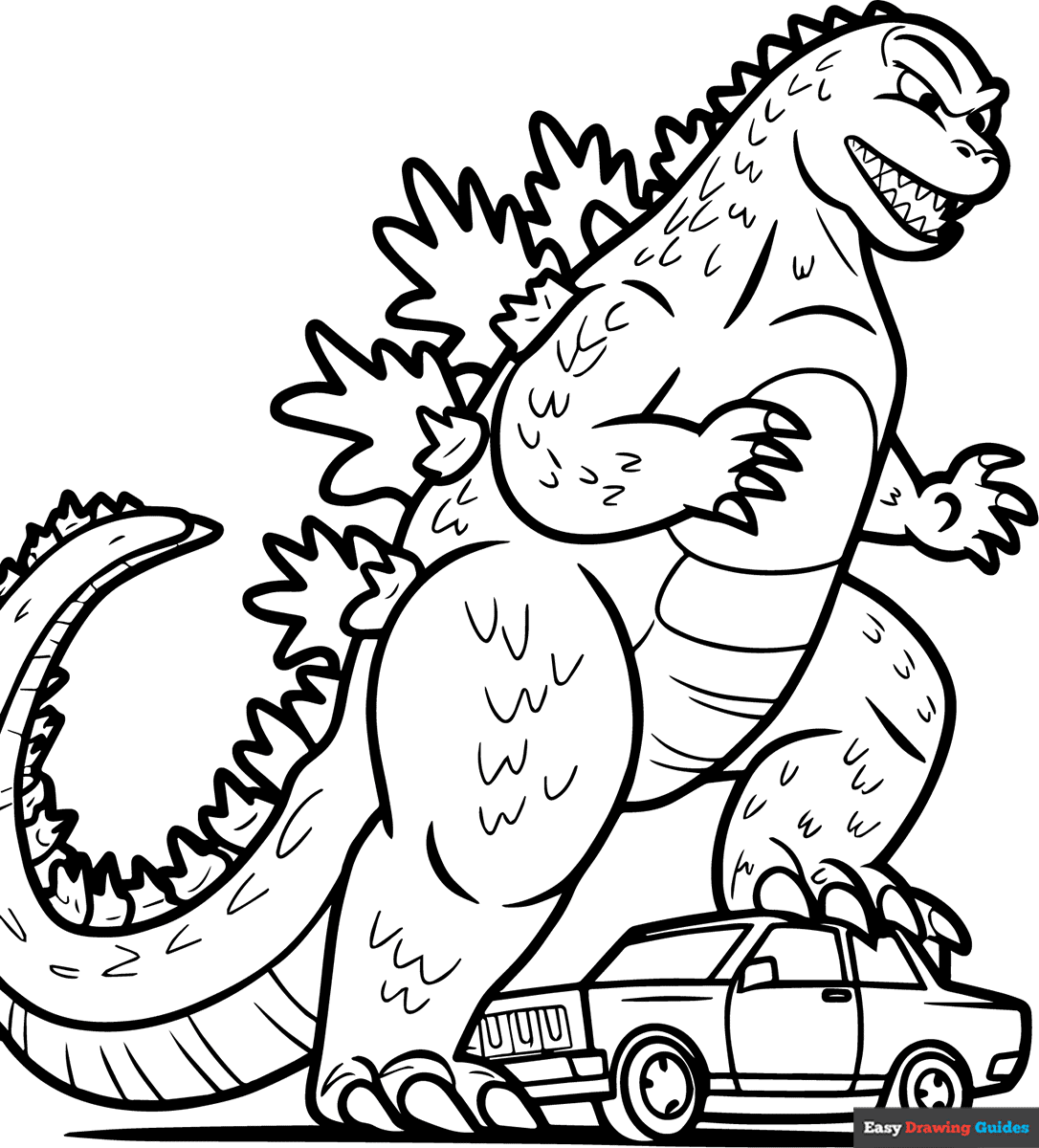 Godzilla Coloring Pages Kids
