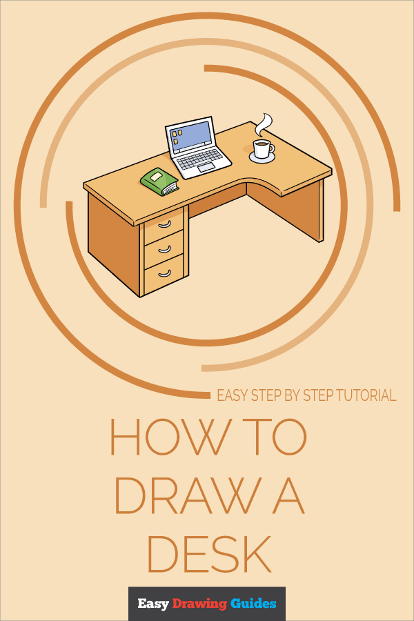 How to Draw a Desk Pinterest Image