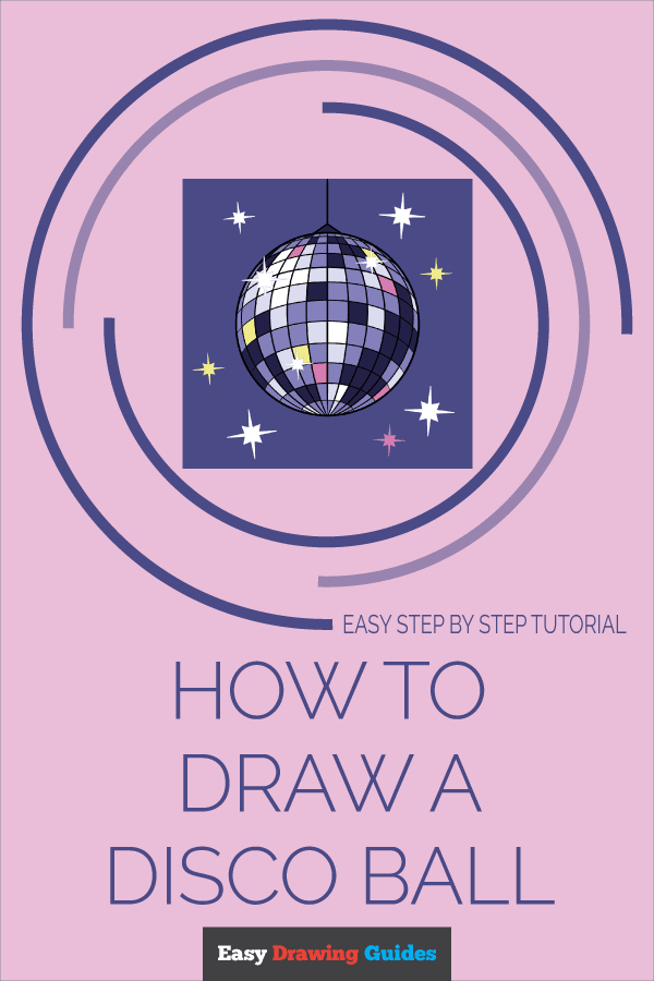 How to Draw a Disco Ball Pinterest Image