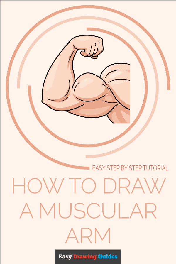 How to Draw a Muscular Arm Pinterest Image