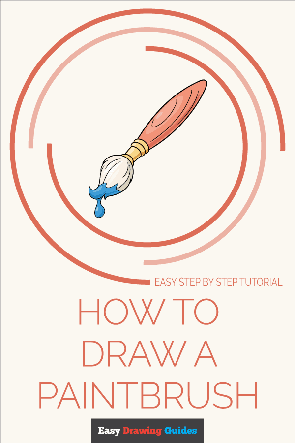 How to Draw a Paintbrush Pinterest Image