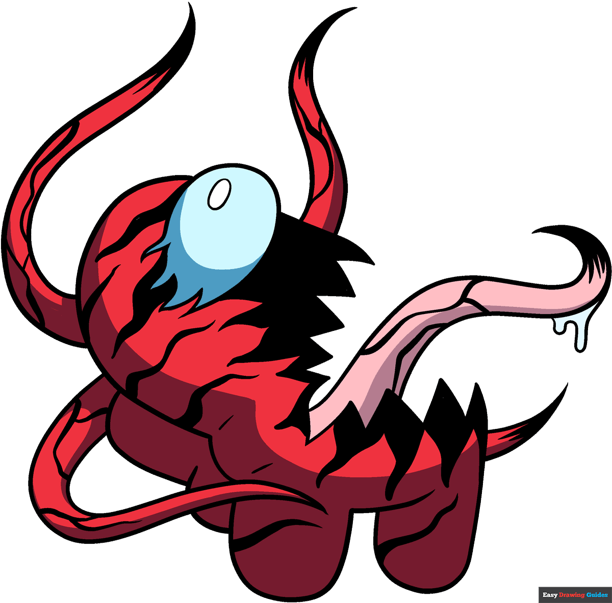 How to Draw an Among Us Carnage Imposter Featured Image