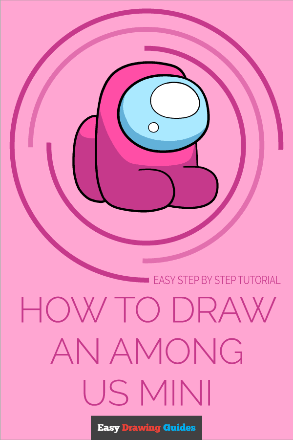 How to Draw an Among Us Mini Pinterest Image