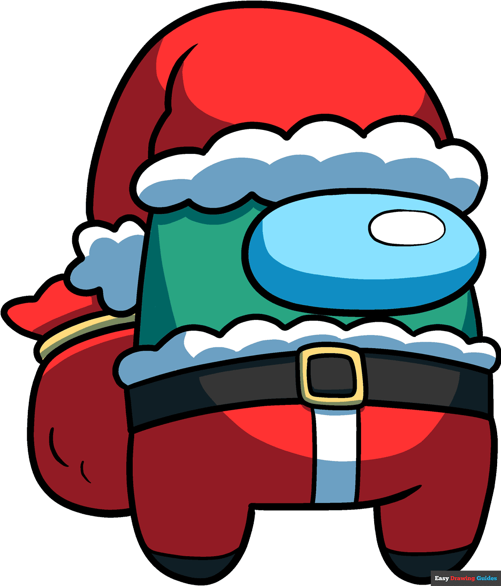 How to Draw an Among Us Santa Featured Image