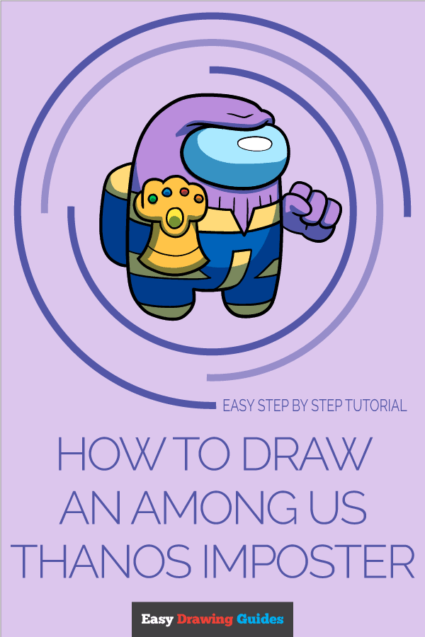 How to Draw an Among Us Thanos Imposter Pinterest Image